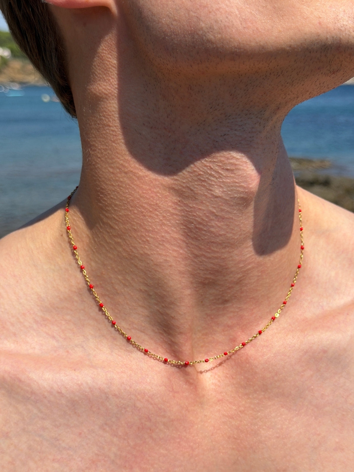 CORAL CHAIN NECKLACE